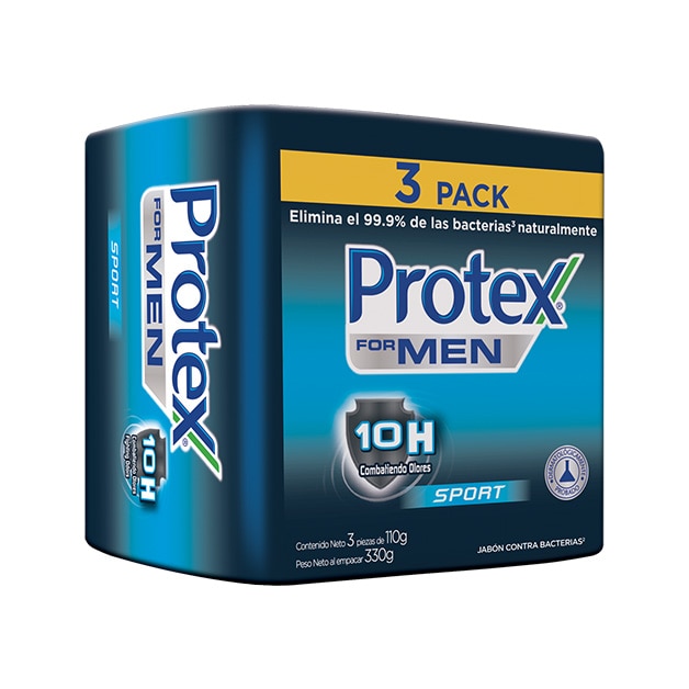 Protex® Men Sport Jabón en Barra 3x110g