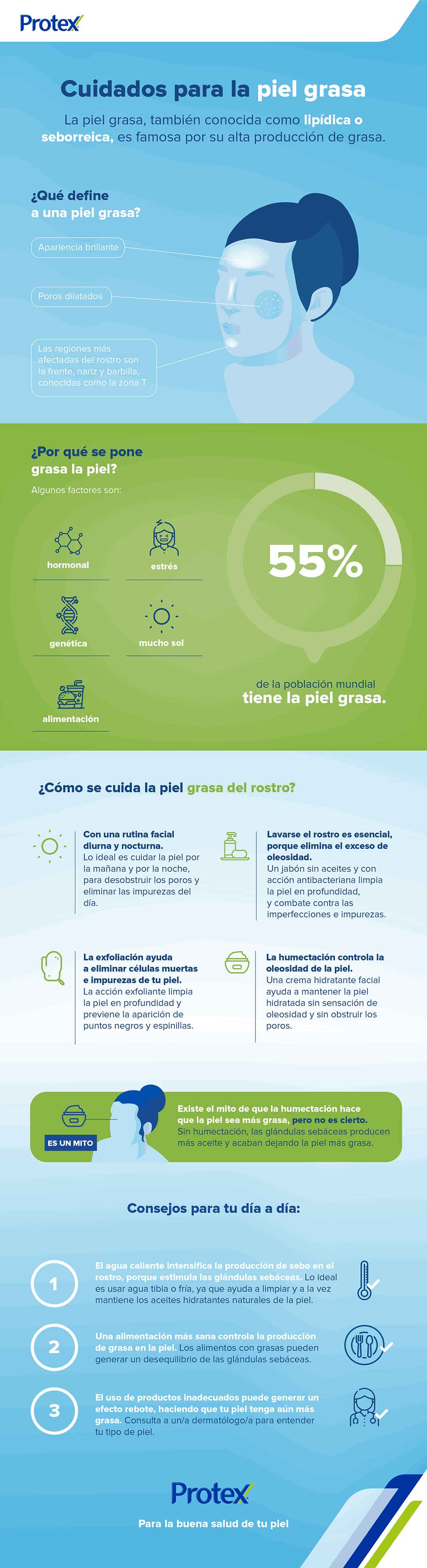 Cuidados para la piel grasa Cuidados para la piel grasa