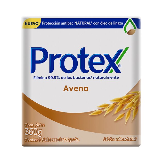 Protex® Avena Jabón en Barra 3x120g Protex® Avena Jabón en Barra 3x120g