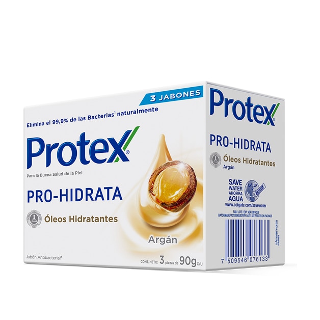 Protex® Pro-Hidrata Argán Jabón en barra 3x90g