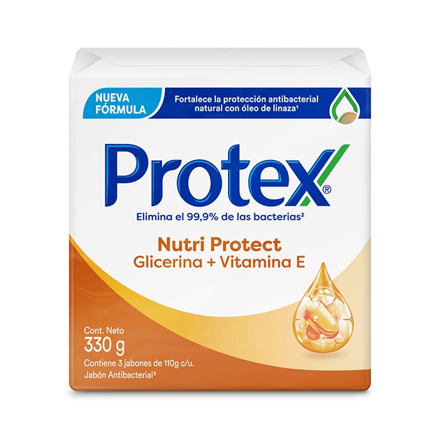 Protex® Vitamina E Jabón en Barra 3x120g Protex® Vitamina E Jabón en Barra 3x120g
