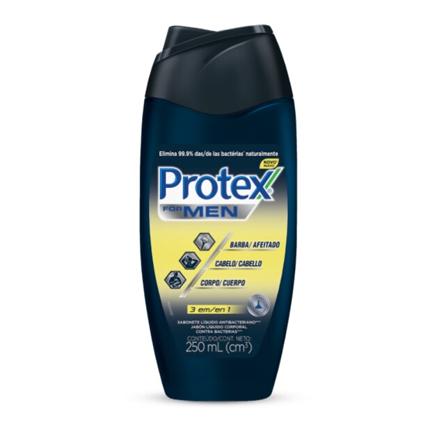 Protex® Men 3 en 1 Jabón Líquido 250ml Protex® Men 3 en 1 Jabón Líquido 250ml