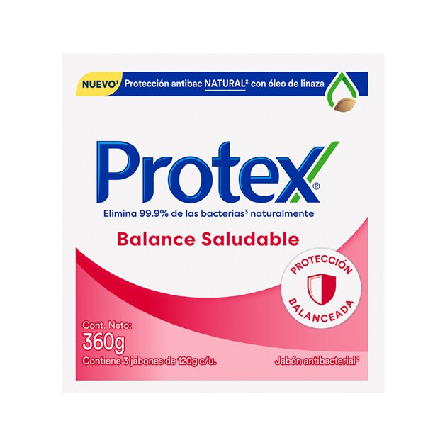 Protex® Balance Saludable Jabón en Barra 3x120gr Protex® Balance Saludable Jabón en Barra 3x120gr