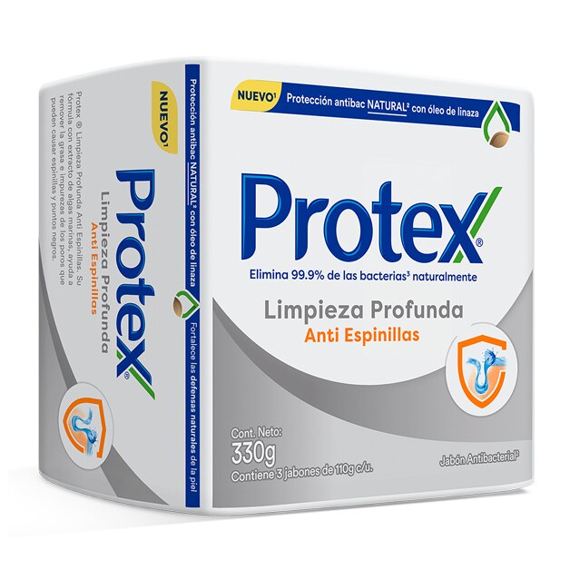 Protex® Limpieza Profunda Anti-Espinillas Jabón en Barra 330g Protex® Limpieza Profunda Anti-Espinillas Jabón en Barra 330g