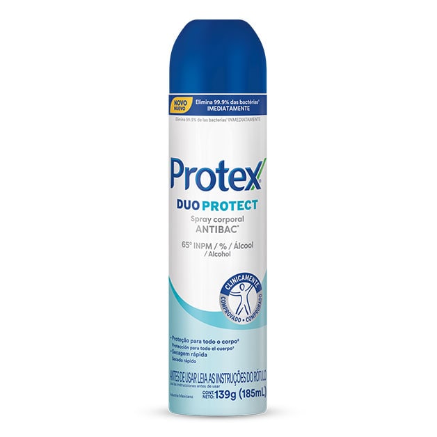 Spray corporal antibacterial Protex® Duo Protect 185ml Spray corporal antibacterial Protex® Duo Protect 185ml