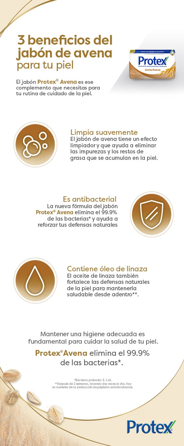 3 beneficios del jabón Avena