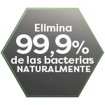 Elimina el 99% de las bacterias