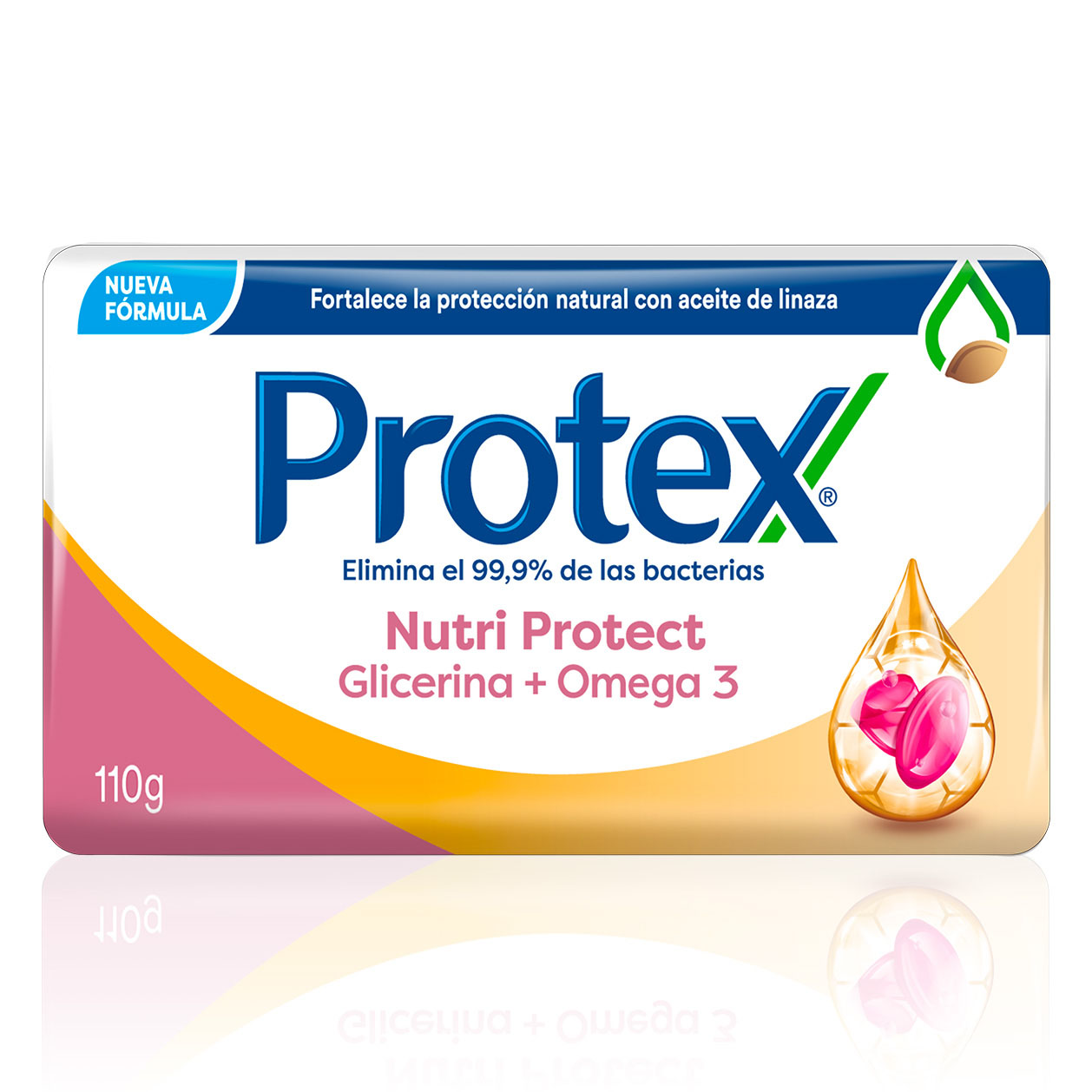 Jabón en barra Protex Nutri Protect Glicerina con Omega 3