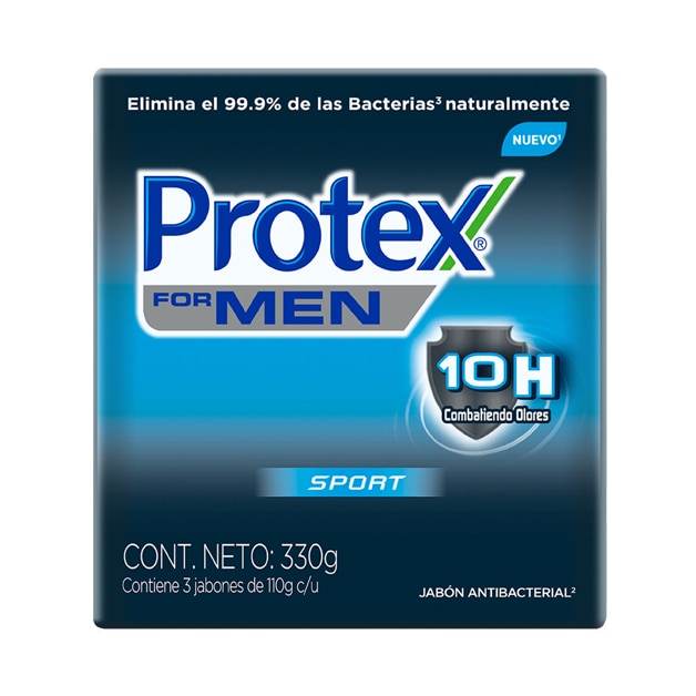 Protex® Men Sport Jabón en Barra 3x110g