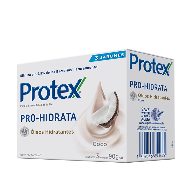 Protex® Pro-Hidrata Coco Jabón en barra 3x90g Protex® Pro-Hidrata Coco Jabón en barra 3x90g