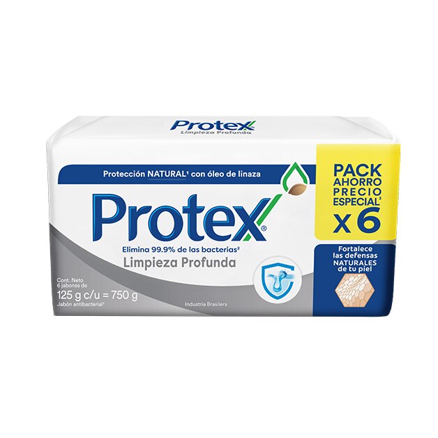 Protex® Limpieza Profunda Jabón en Barra 125g Protex® Limpieza Profunda Jabón en Barra 125g