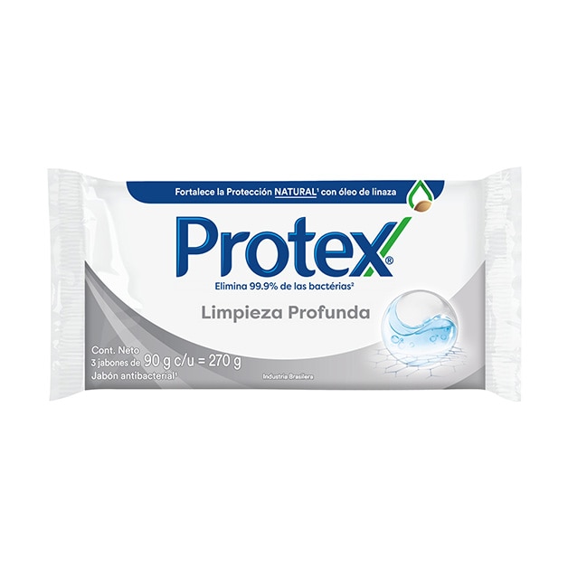 Protex® Limpieza Profunda Jabón en Barra 3 x 90g Protex® Limpieza Profunda Jabón en Barra 3 x 90g