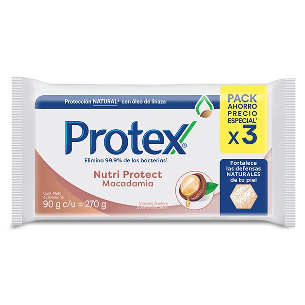 Protex® Macadamia Jabón en Barra 270g Protex® Macadamia Jabón en Barra 270g