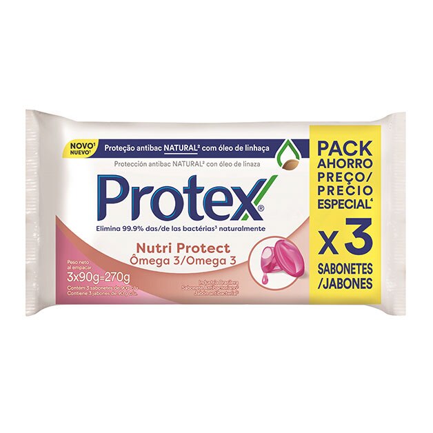 Protex® Omega 3 Jabón en Barra 270g Protex® Omega 3 Jabón en Barra 270g